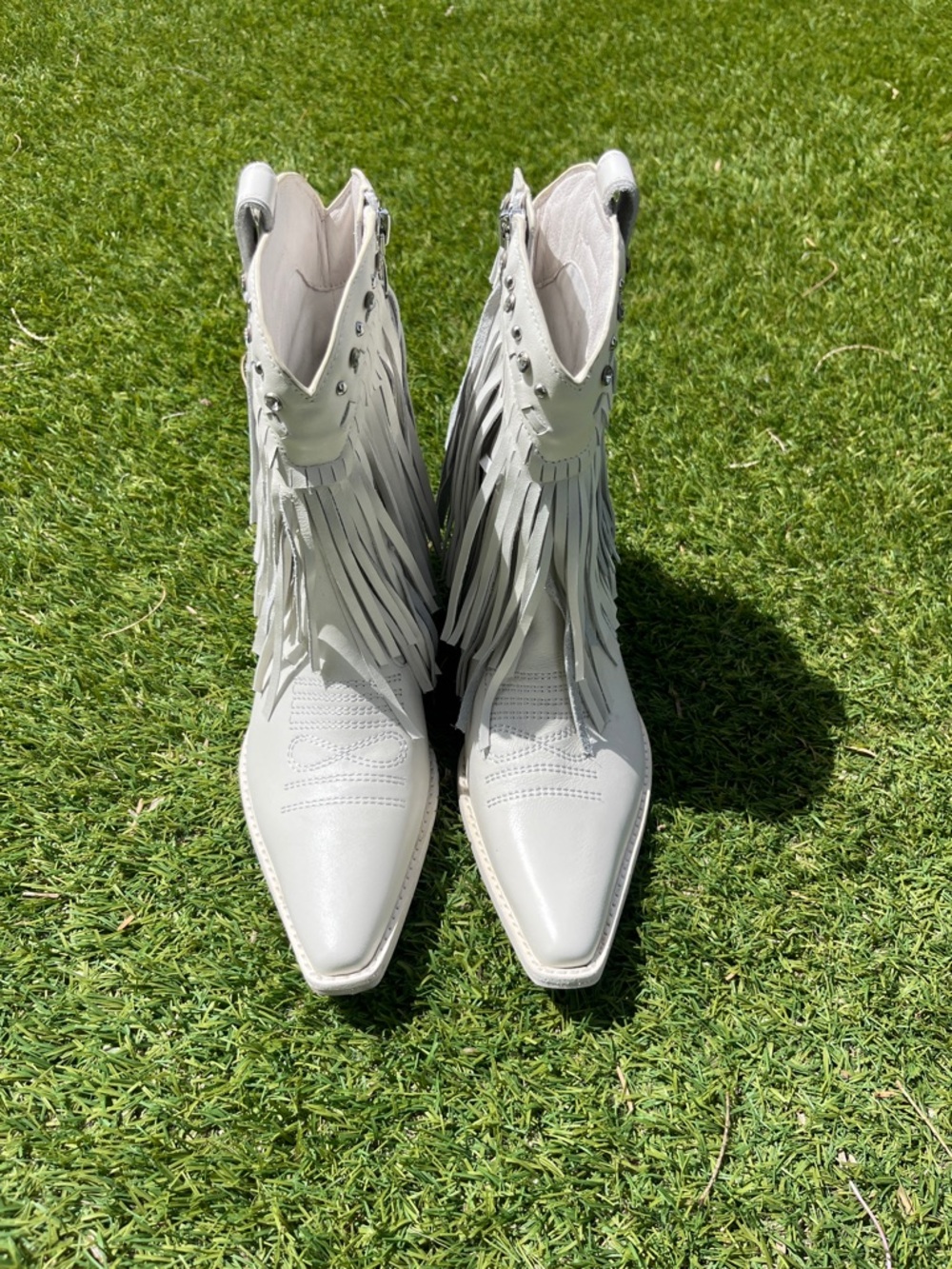 NWT ZIGIS FINLANDIA FRINGE LEATHER BOOTS - Picture 2 of 8